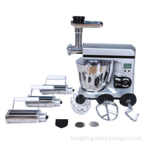 Multifunction Food Mixer with Meat Grinder, Pasta Maker, Food Slicer and Tomato Squeezer